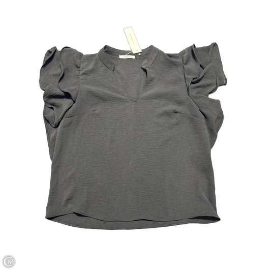 Top Short Sleeve By Timing In Black, Size: S