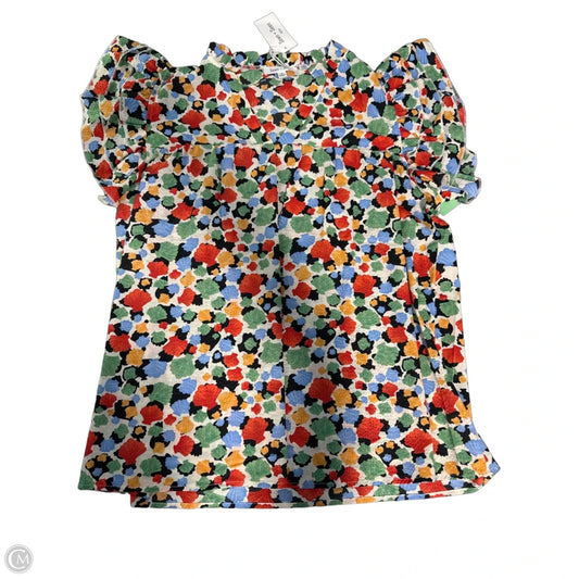 Top Short Sleeve By Cmc In Multi-colored, Size: M