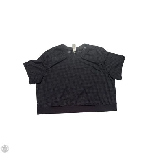 Athletic Top Short Sleeve By Joy Lab In Black, Size: Xxl