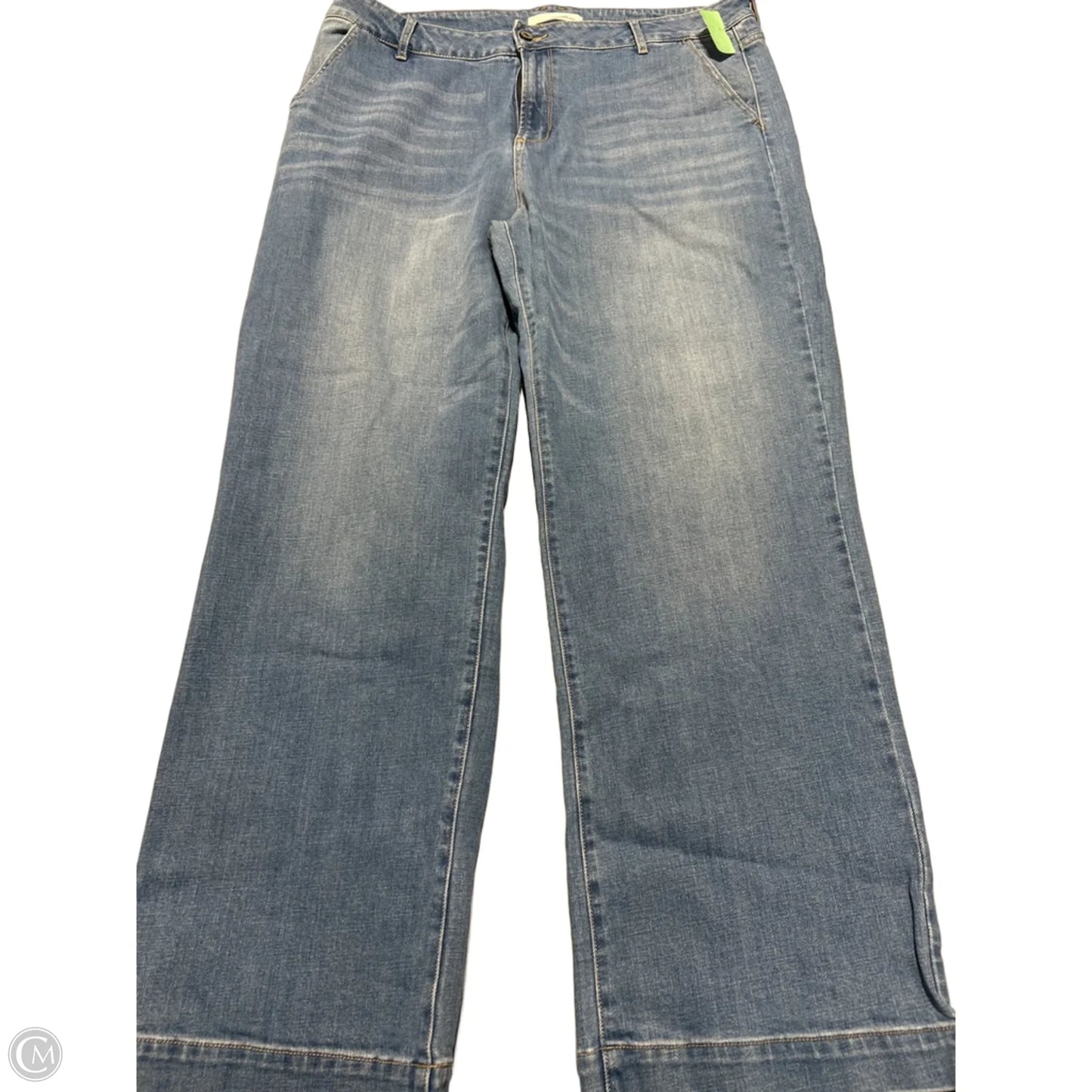 Jeans Wide Leg By Kancan In Blue Denim, Size: 20
