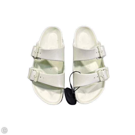 Sandals Flats By Birkenstock In Green, Size: 5