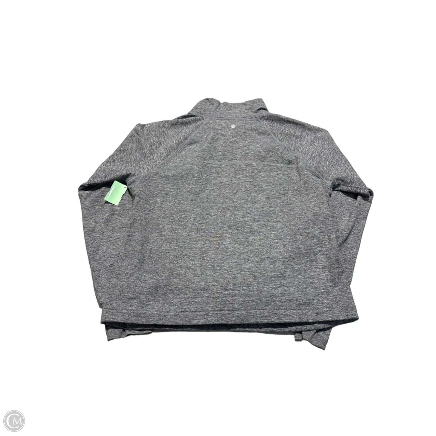 Athletic Top Long Sleeve Collar By Zella In Grey, Size: S