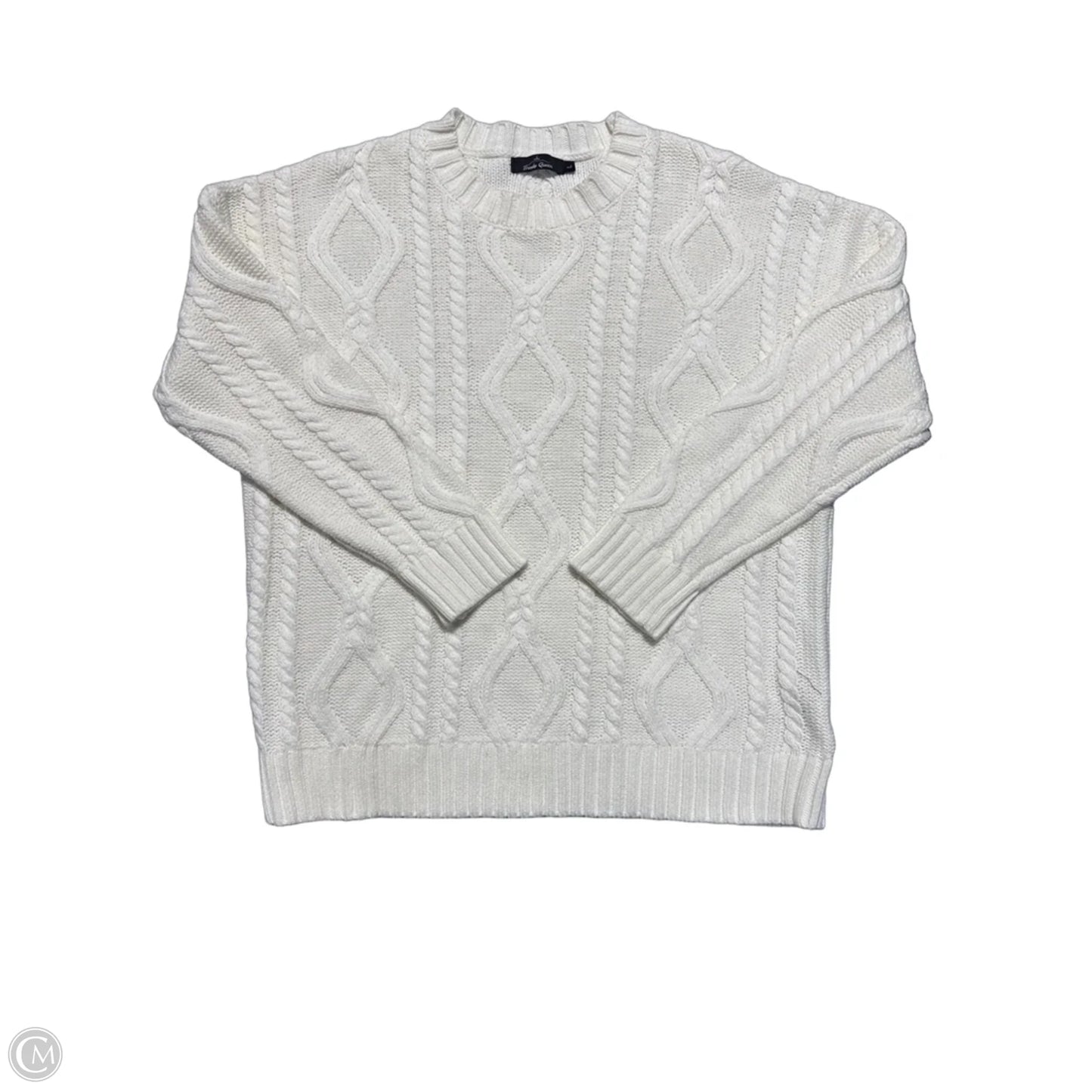 Sweater By Trendy Queen In White, Size: L