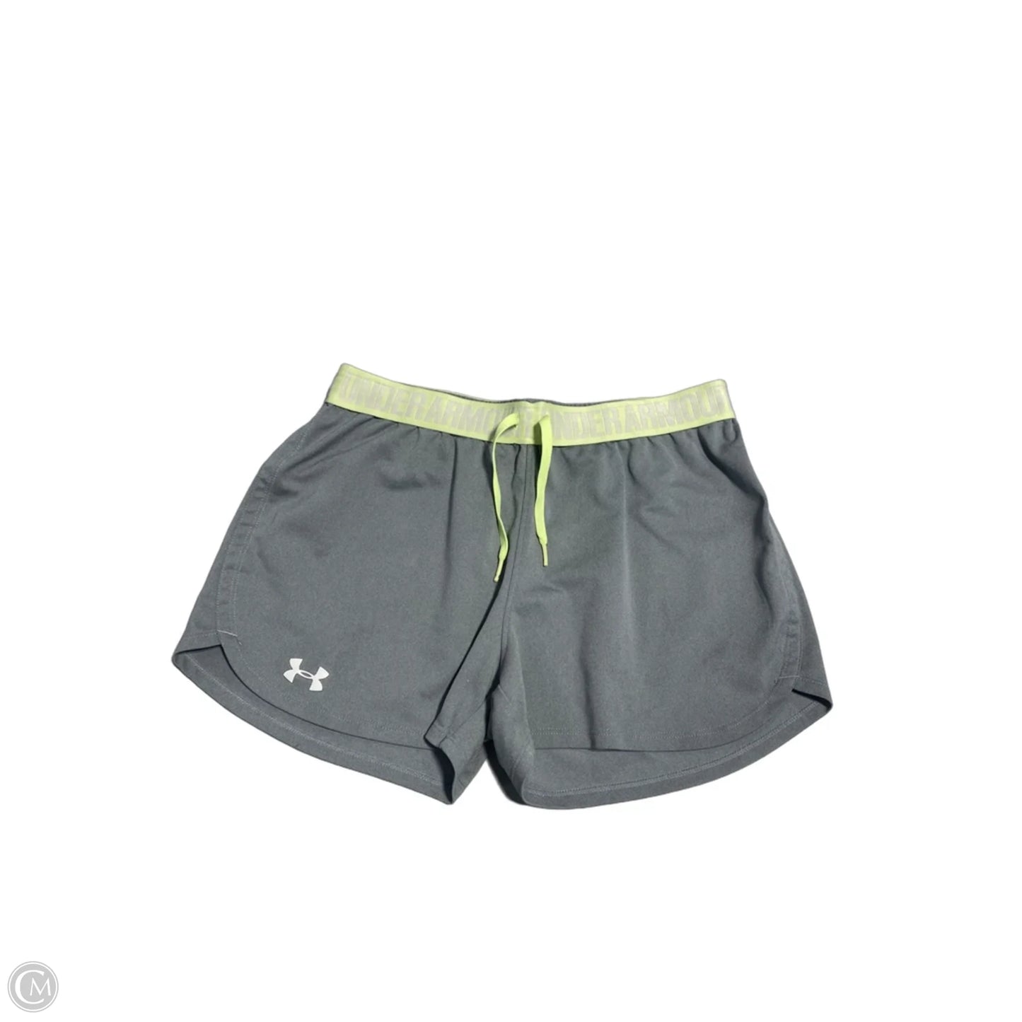 Athletic Shorts By Under Armour In Green & Grey, Size: S