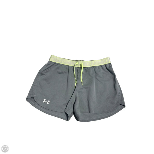 Athletic Shorts By Under Armour In Green & Grey, Size: S