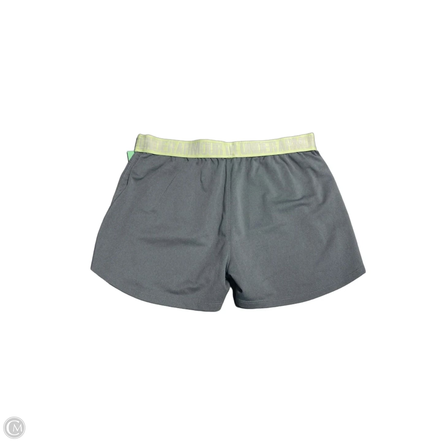 Athletic Shorts By Under Armour In Green & Grey, Size: S