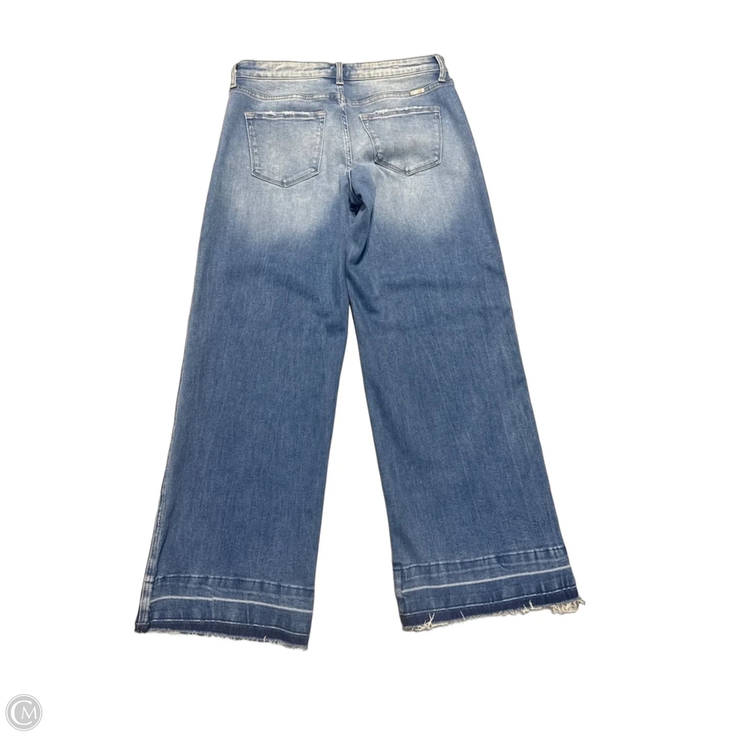 Jeans Wide Leg By Kancan In Blue Denim, Size: 8