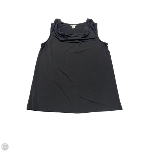Top Sleeveless By Cato In Black, Size: S