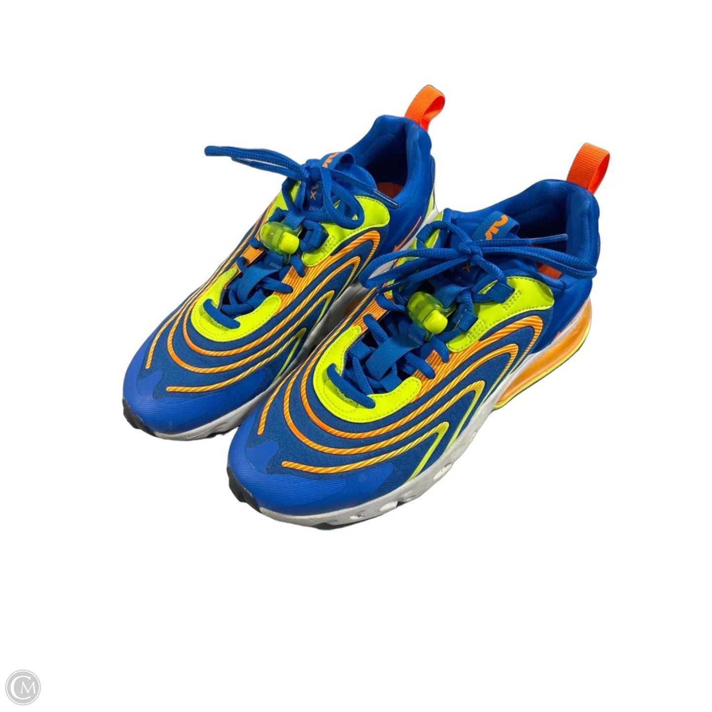 Shoes Athletic By Nike In Blue & Yellow, Size: 9