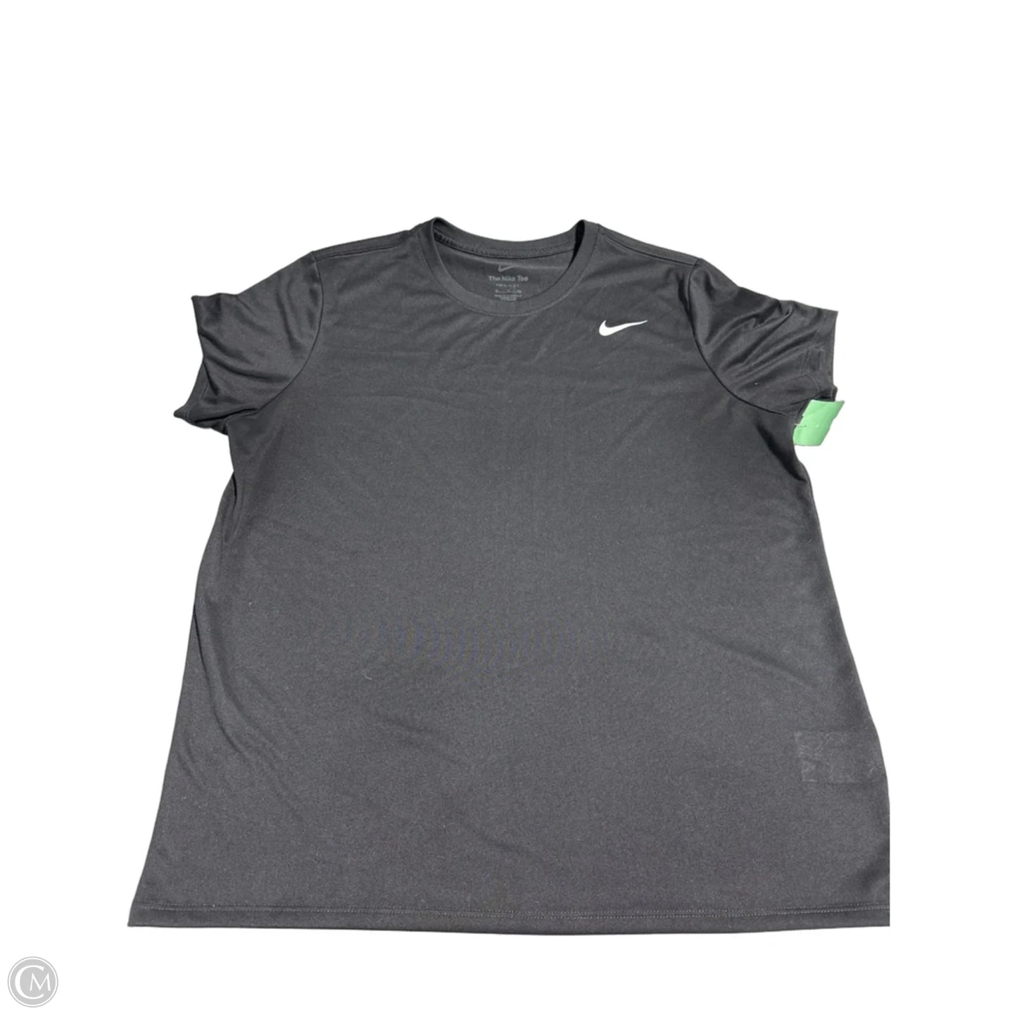 Athletic Top Short Sleeve By Nike In Black, Size: Xl