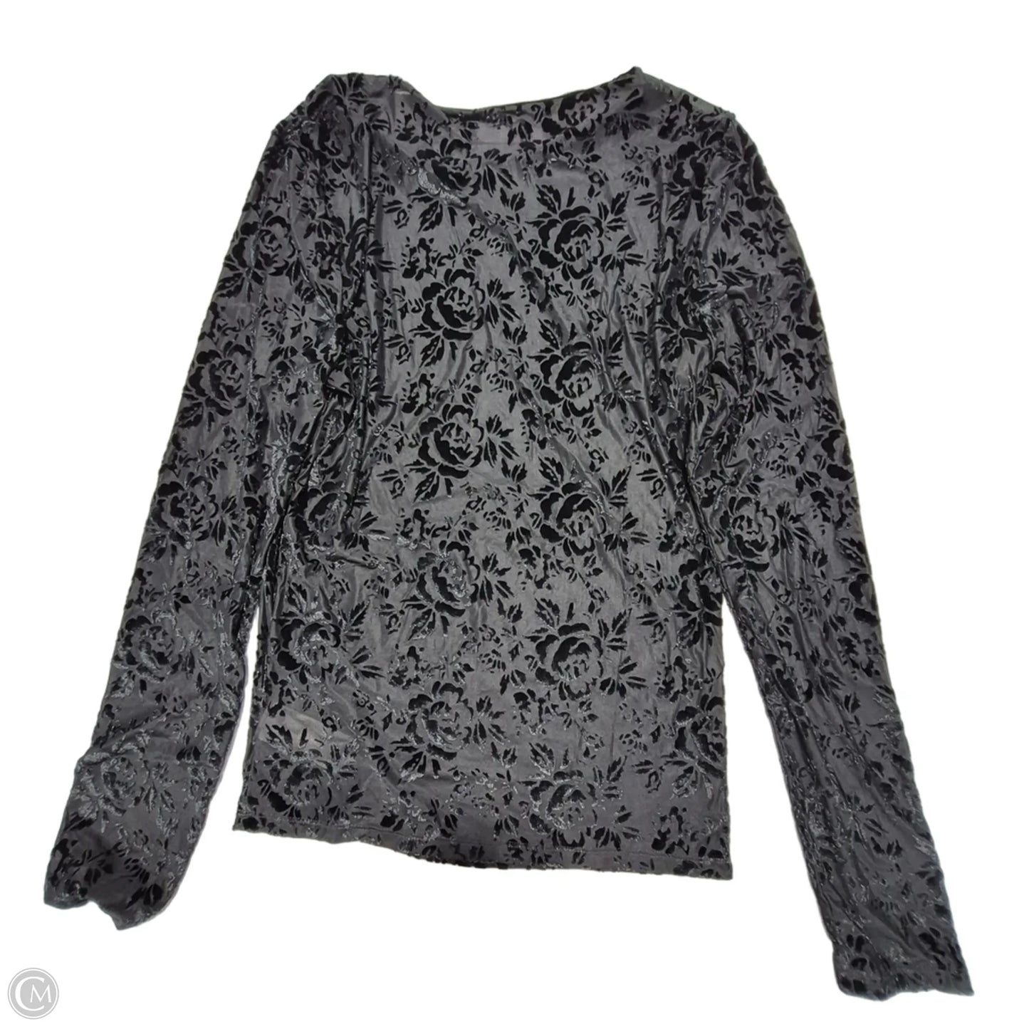 Top Long Sleeve By Gap In Black, Size: M