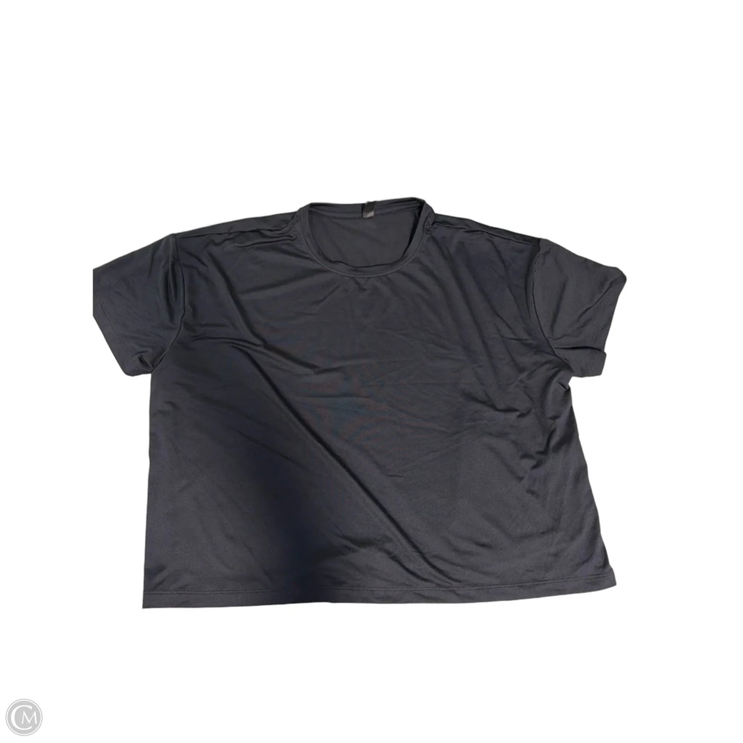 Athletic Top Short Sleeve By Under Armour In Black, Size: L