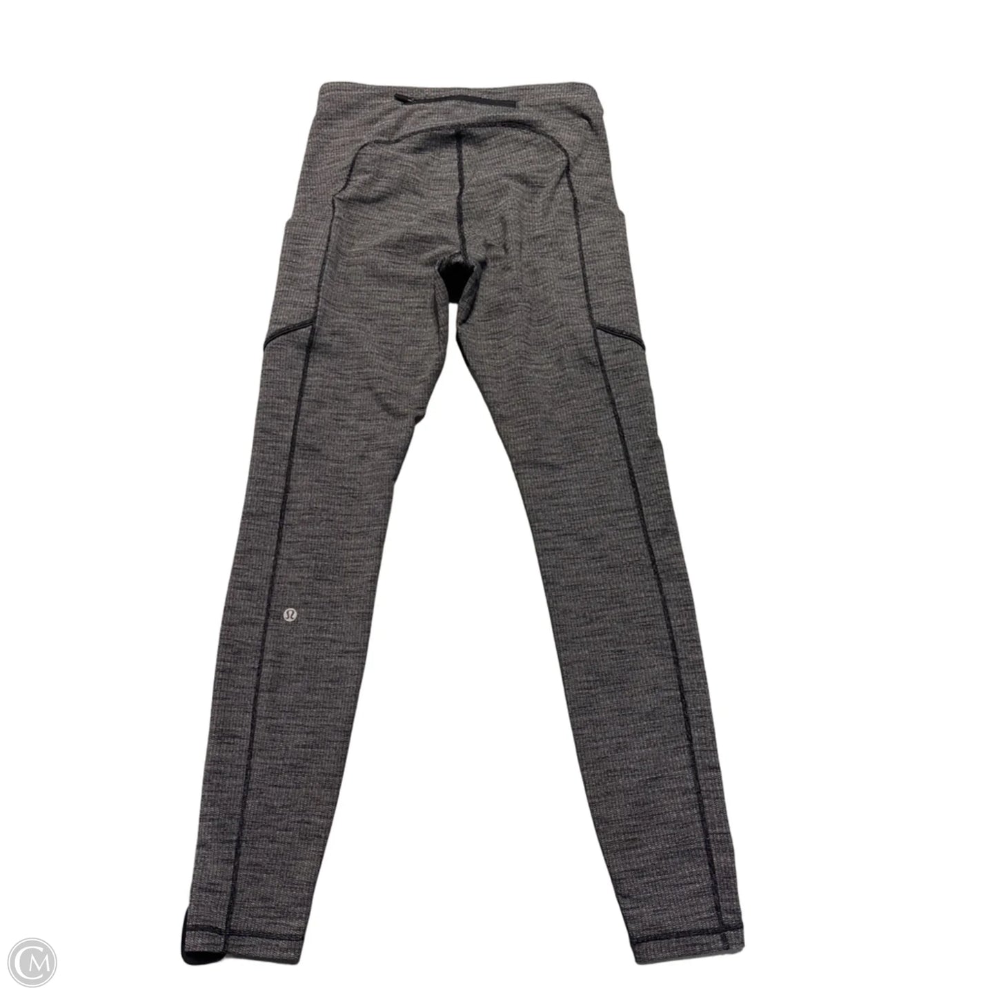 Athletic Leggings By Lululemon In Black & White, Size: 8