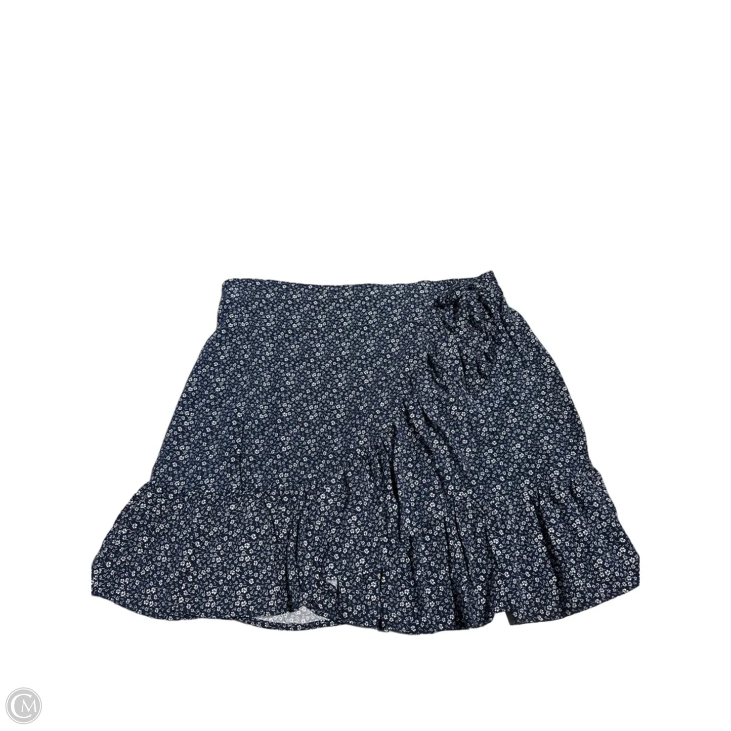 Skirt Mini & Short By Cynthia Rowley In Blue & White, Size: L