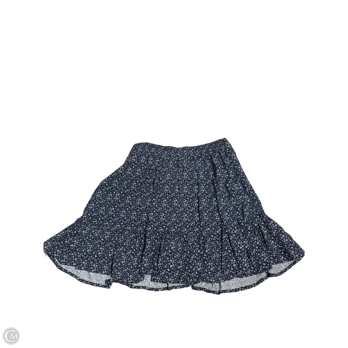 Skirt Mini & Short By Cynthia Rowley In Blue & White, Size: L