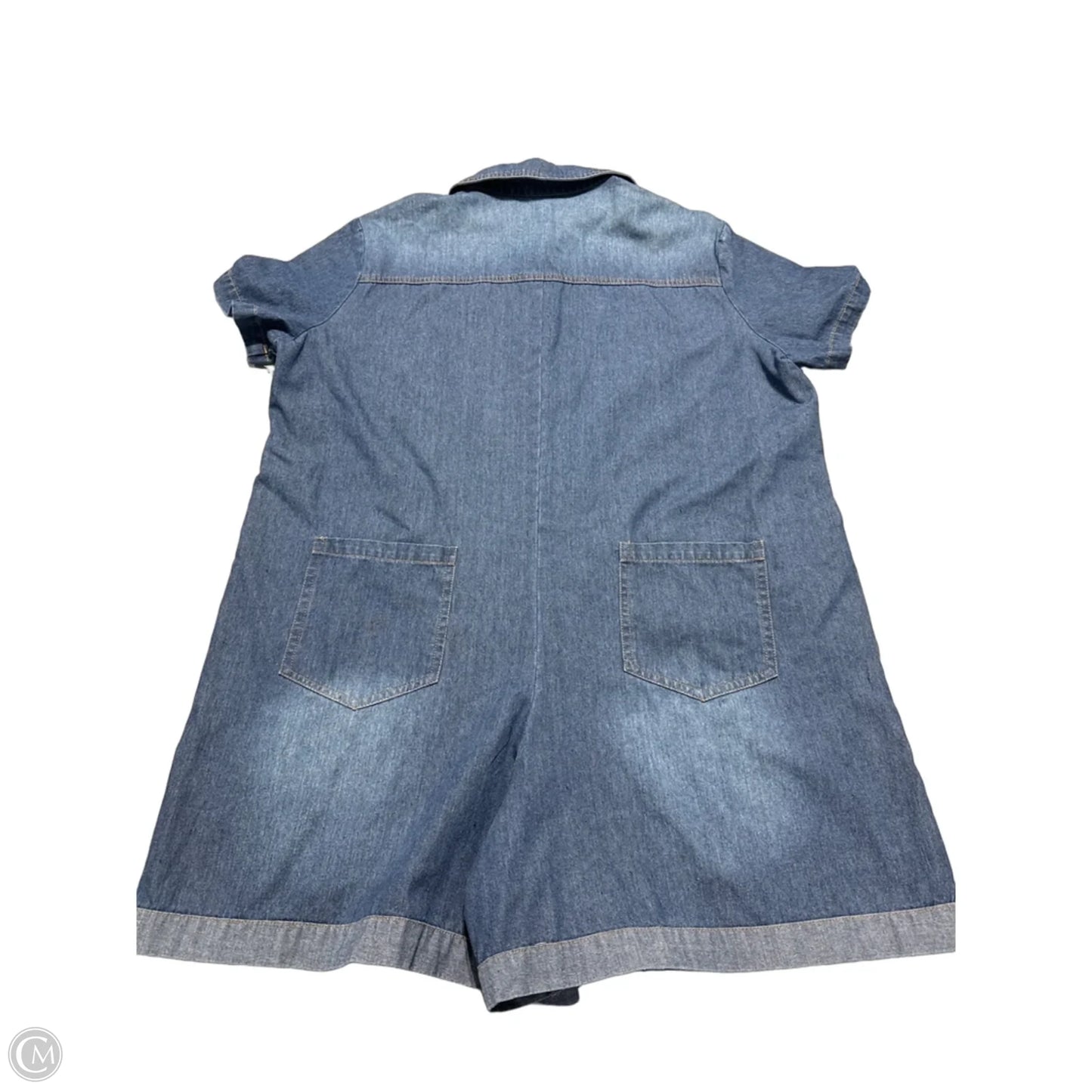 Romper By Cme In Blue Denim, Size: L