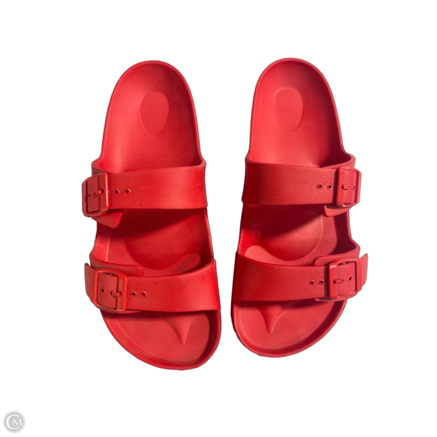 Sandals Flats By Shade & Shore In Red, Size: 11