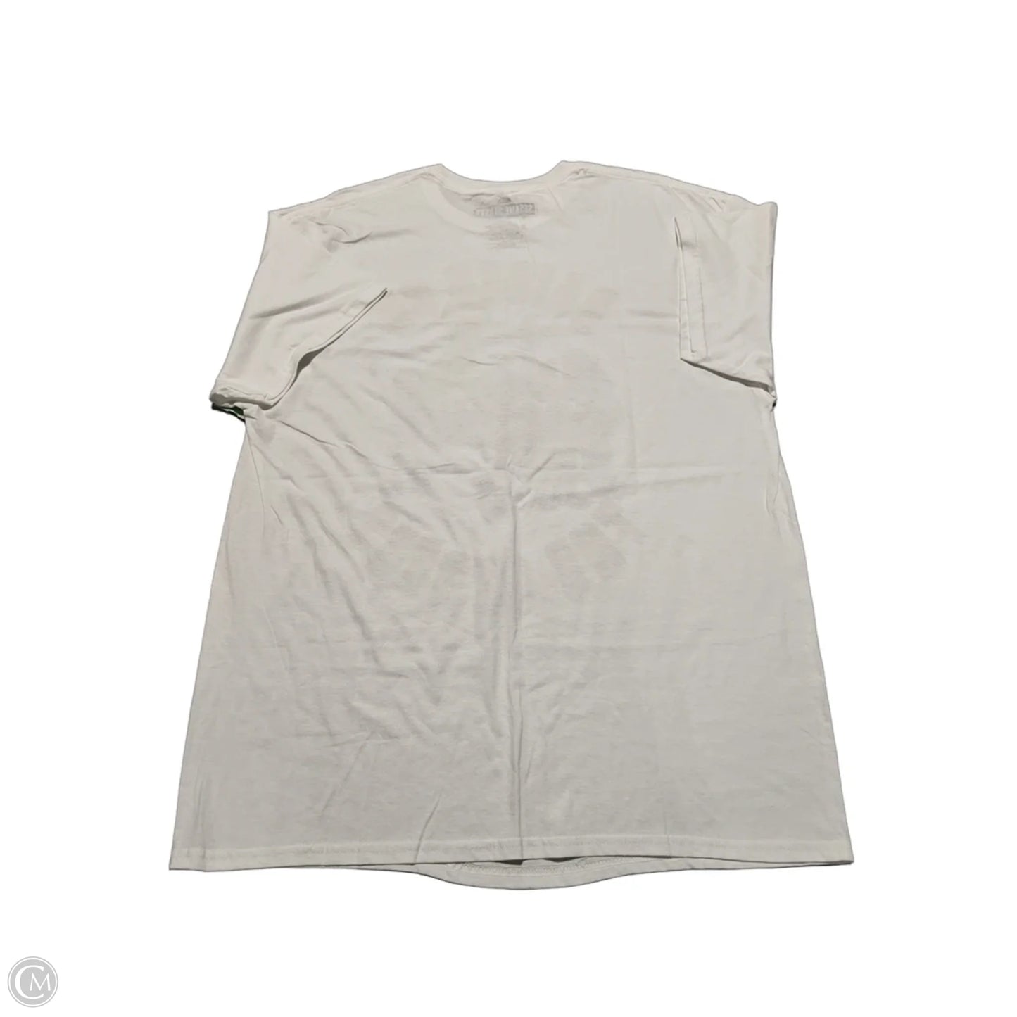 Top Short Sleeve Basic By Cme In White, Size: Xl