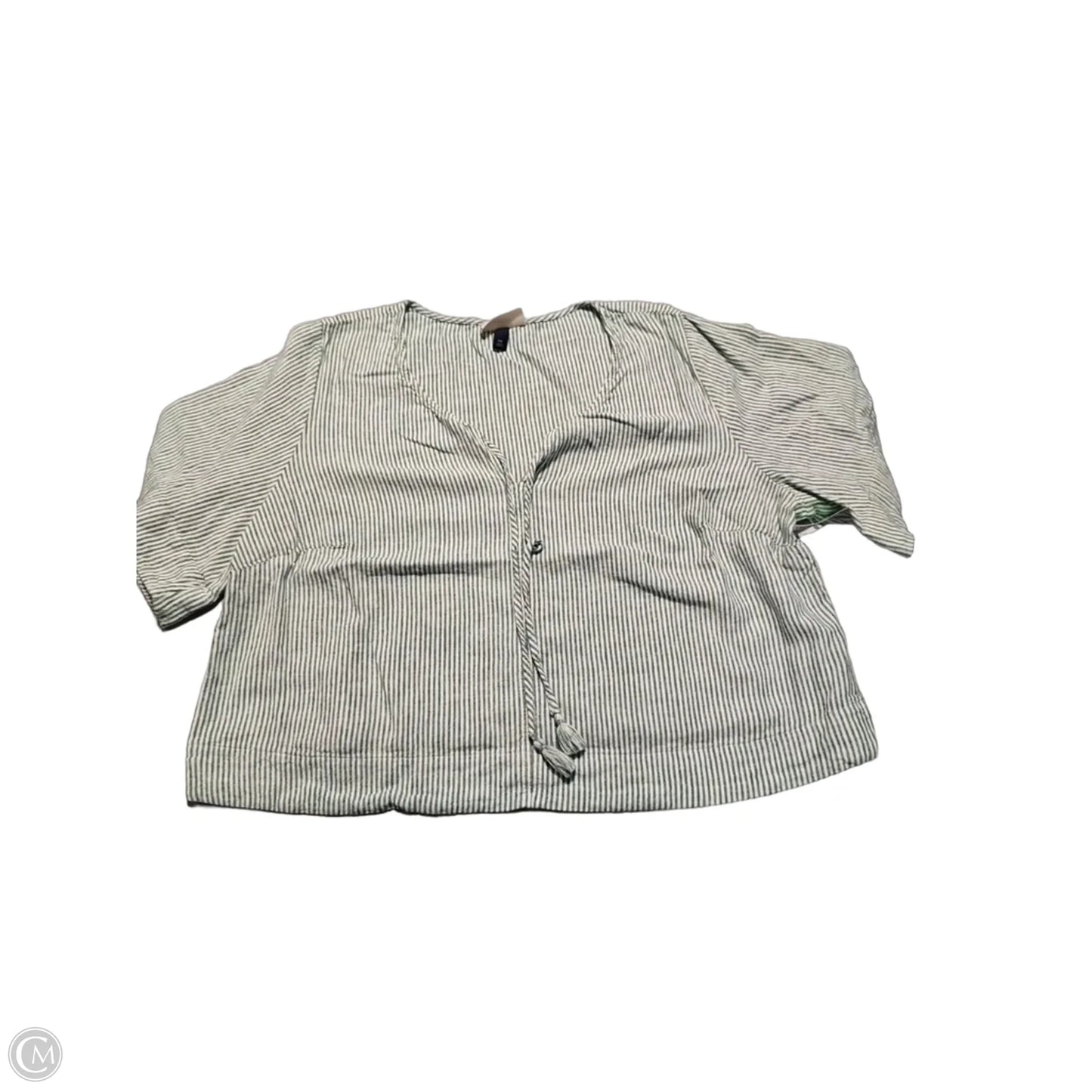 Top Short Sleeve By Universal Thread In Green & White, Size: Xxl