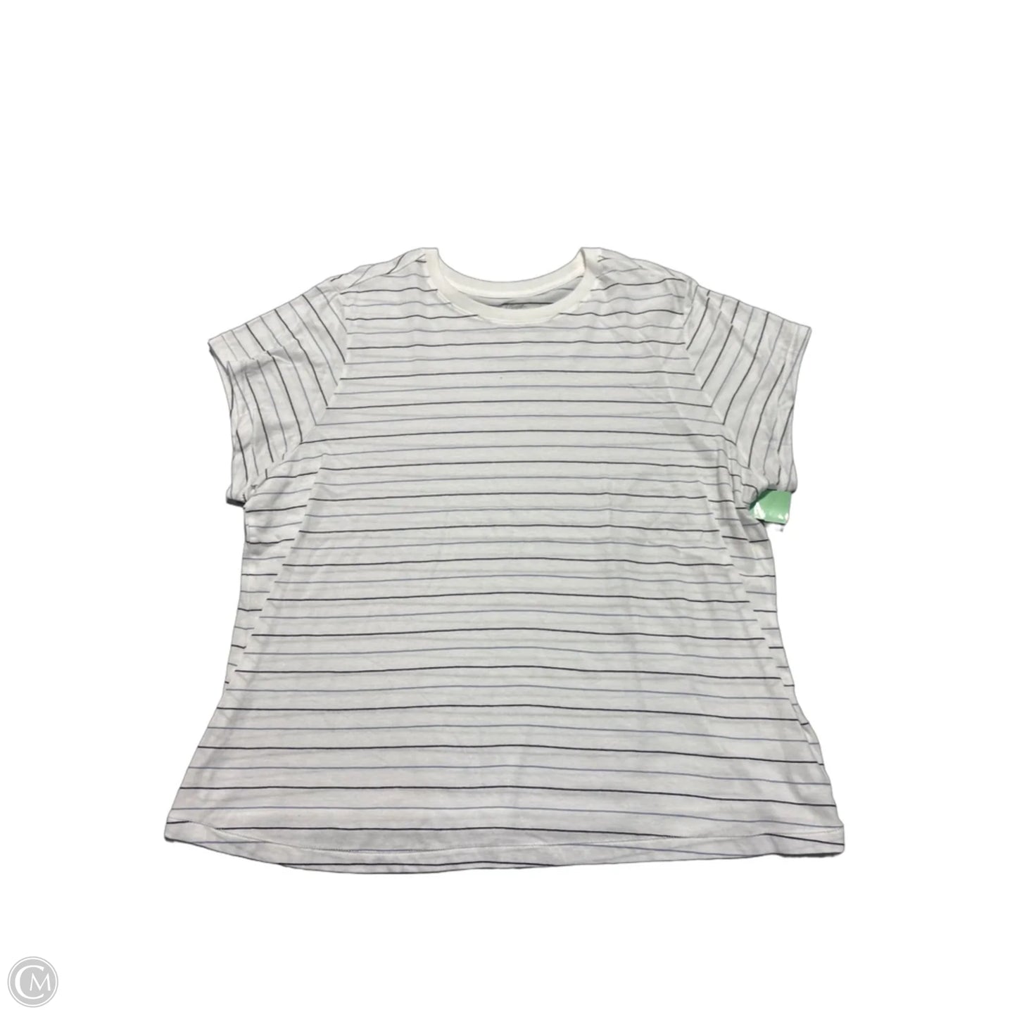 Top Short Sleeve By Universal Thread In Blue & White, Size: Xxl