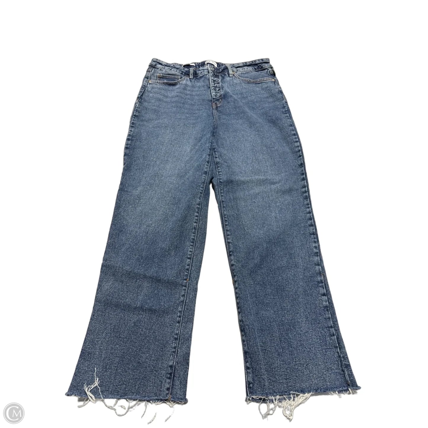 Jeans Straight By Ava & Viv In Blue Denim, Size: 16