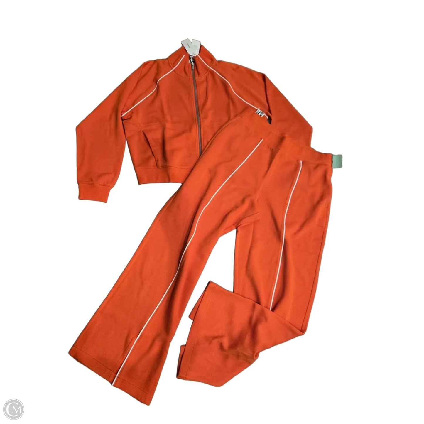 Top 2pc Long Sleeve By Spanx In Orange, Size: Xl