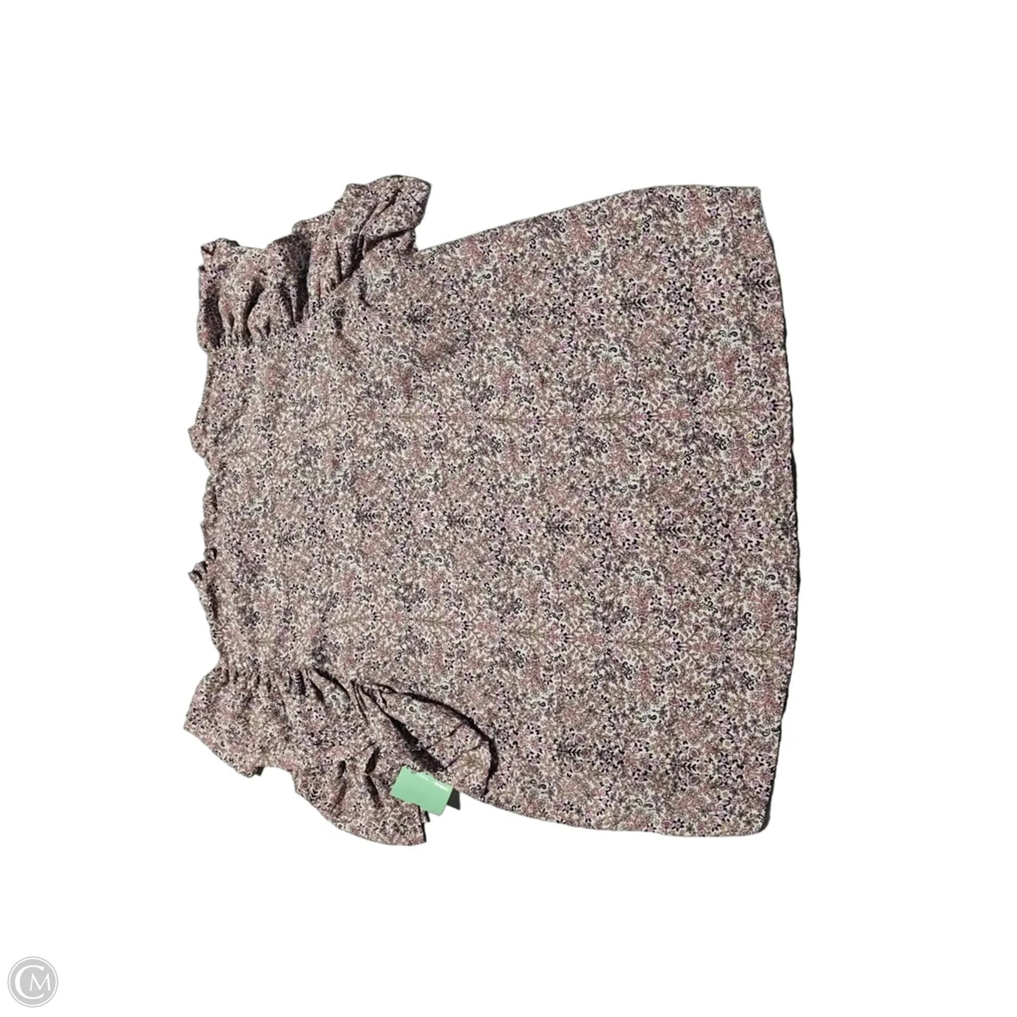 Blouse Short Sleeve By Cmc In Floral Print, Size: L