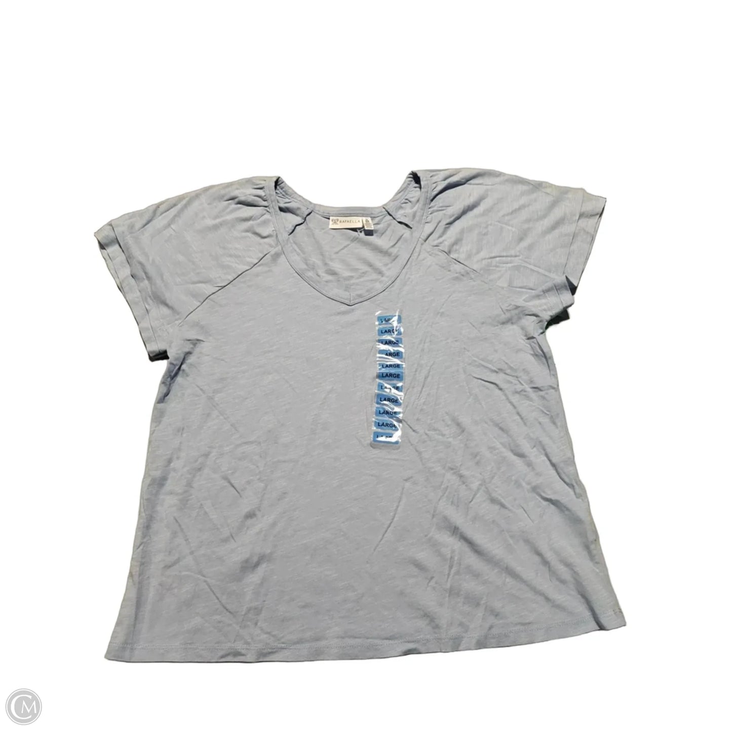 Top Short Sleeve By Rafaella In Blue, Size: L