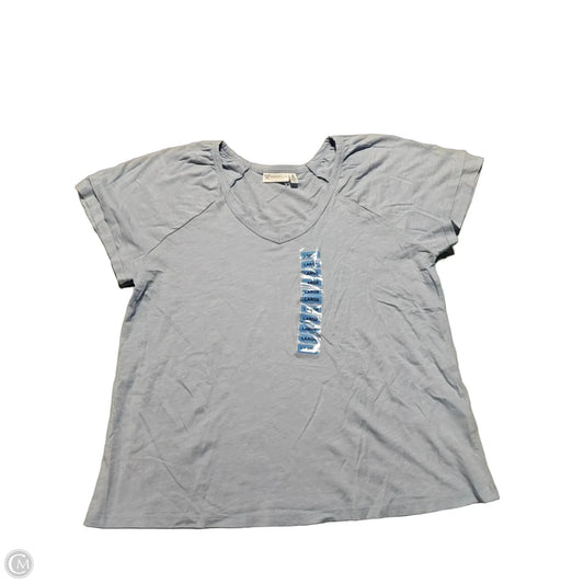 Top Short Sleeve By Rafaella In Blue, Size: L