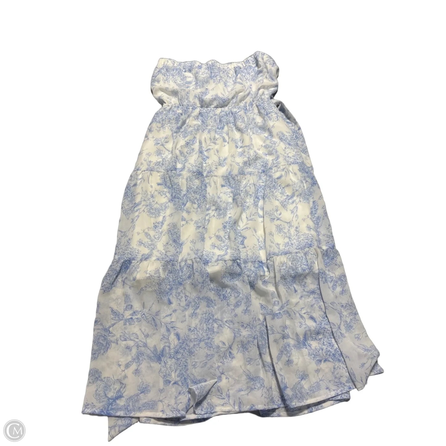 Dress Casual Maxi By Eesome In Blue & White, Size: S