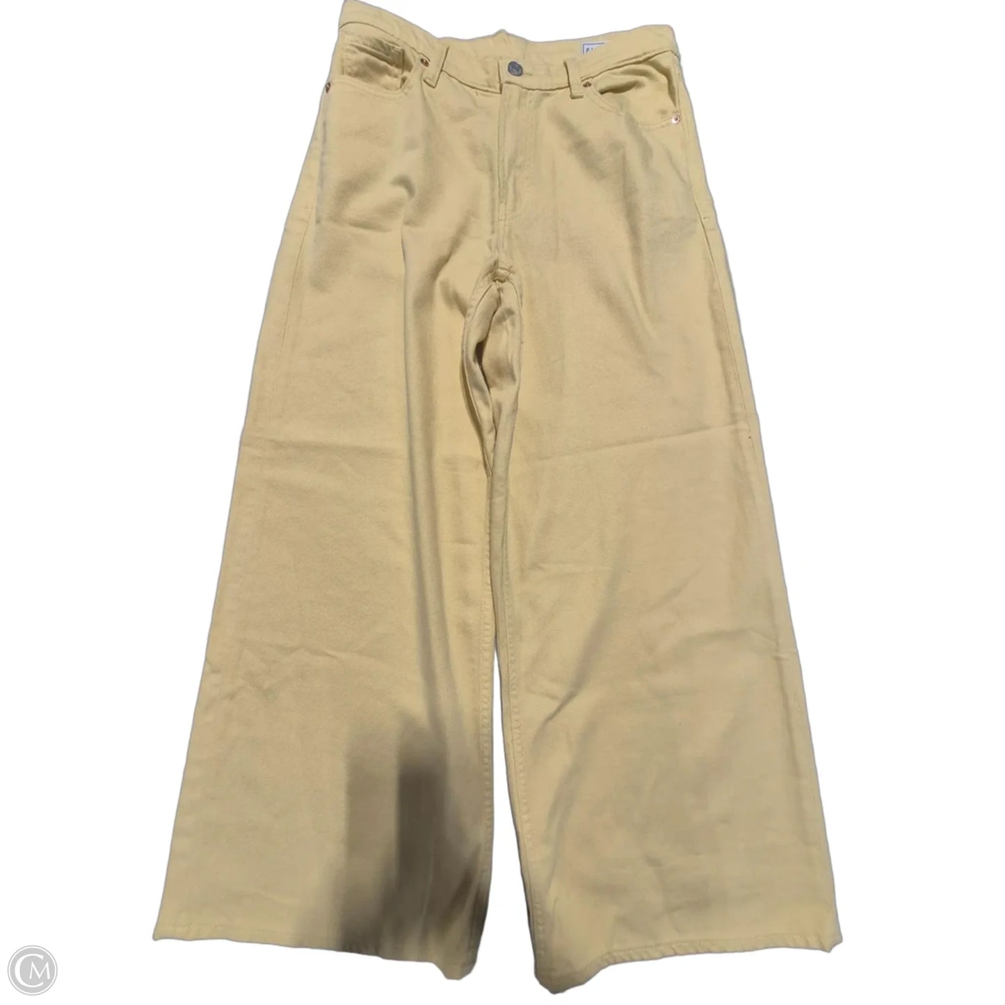 Jeans Wide Leg By Gap In Yellow, Size: 4