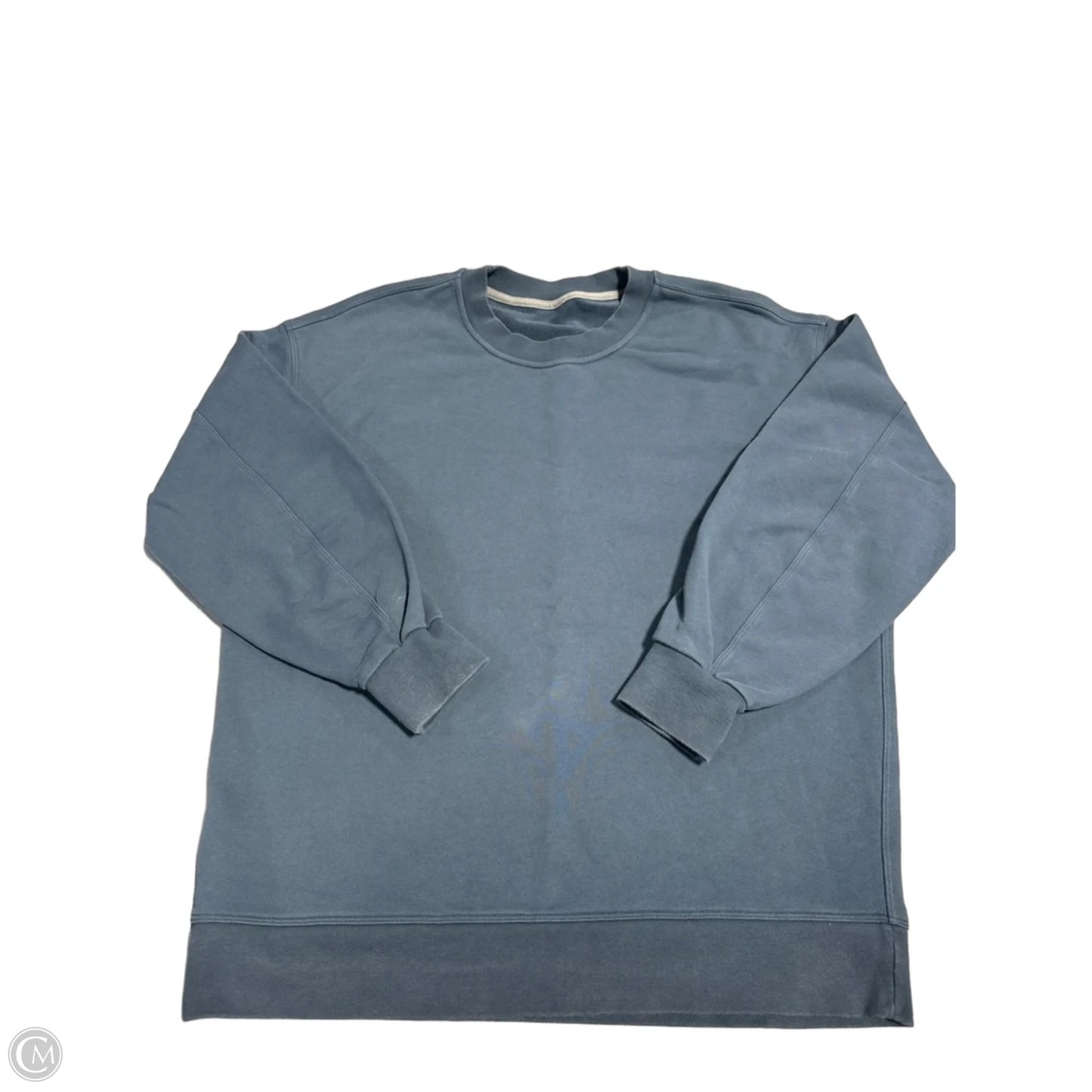 Athletic Sweatshirt Crewneck By Lululemon In Blue, Size: L