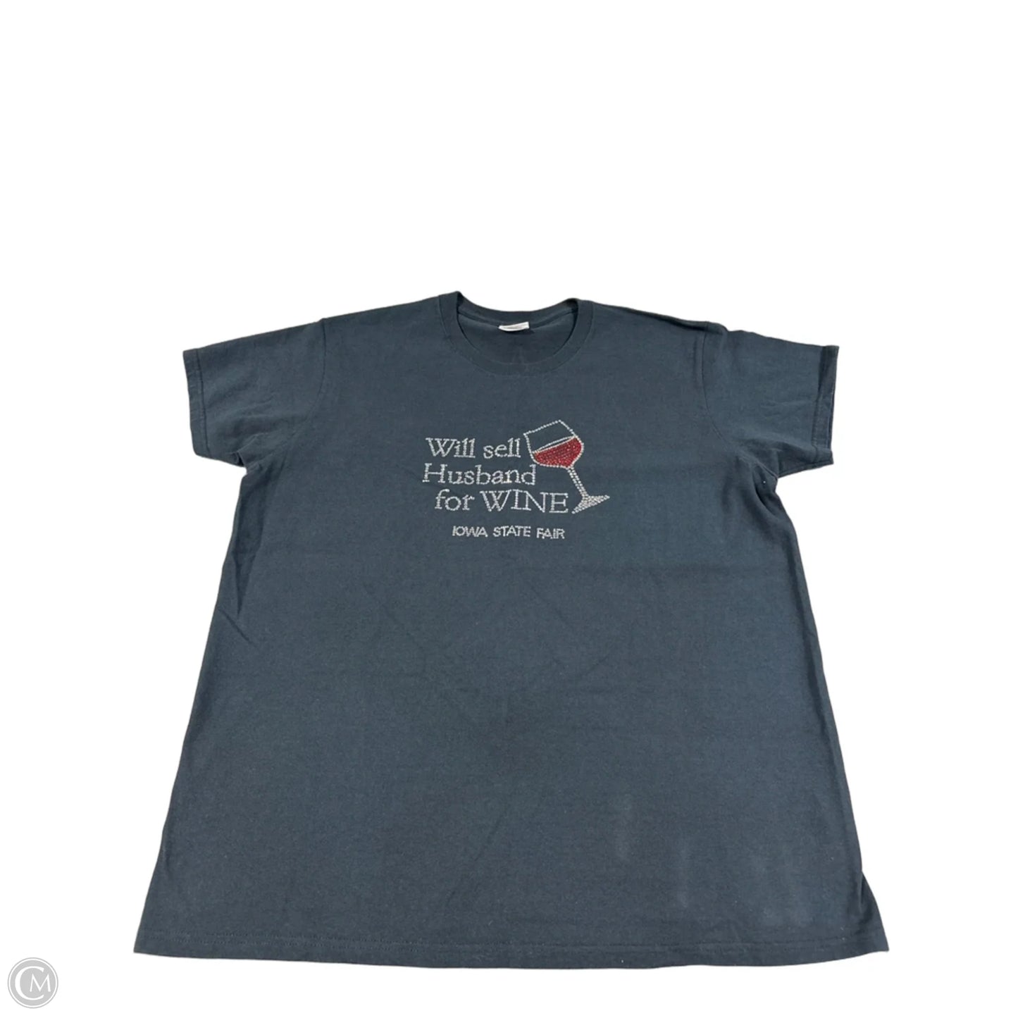 Top Short Sleeve By Gildan In Black, Size: L