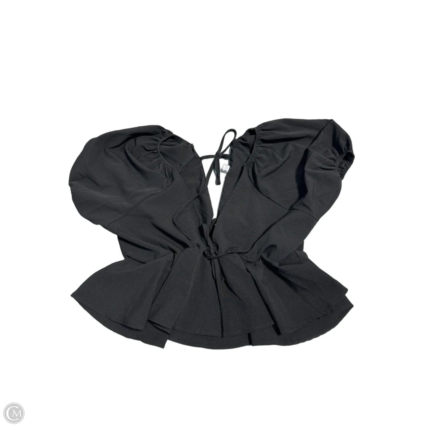 Top Short Sleeve By Cmc In Black, Size: M