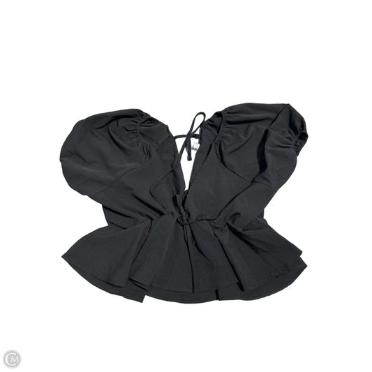 Top Short Sleeve By Cmc In Black, Size: M