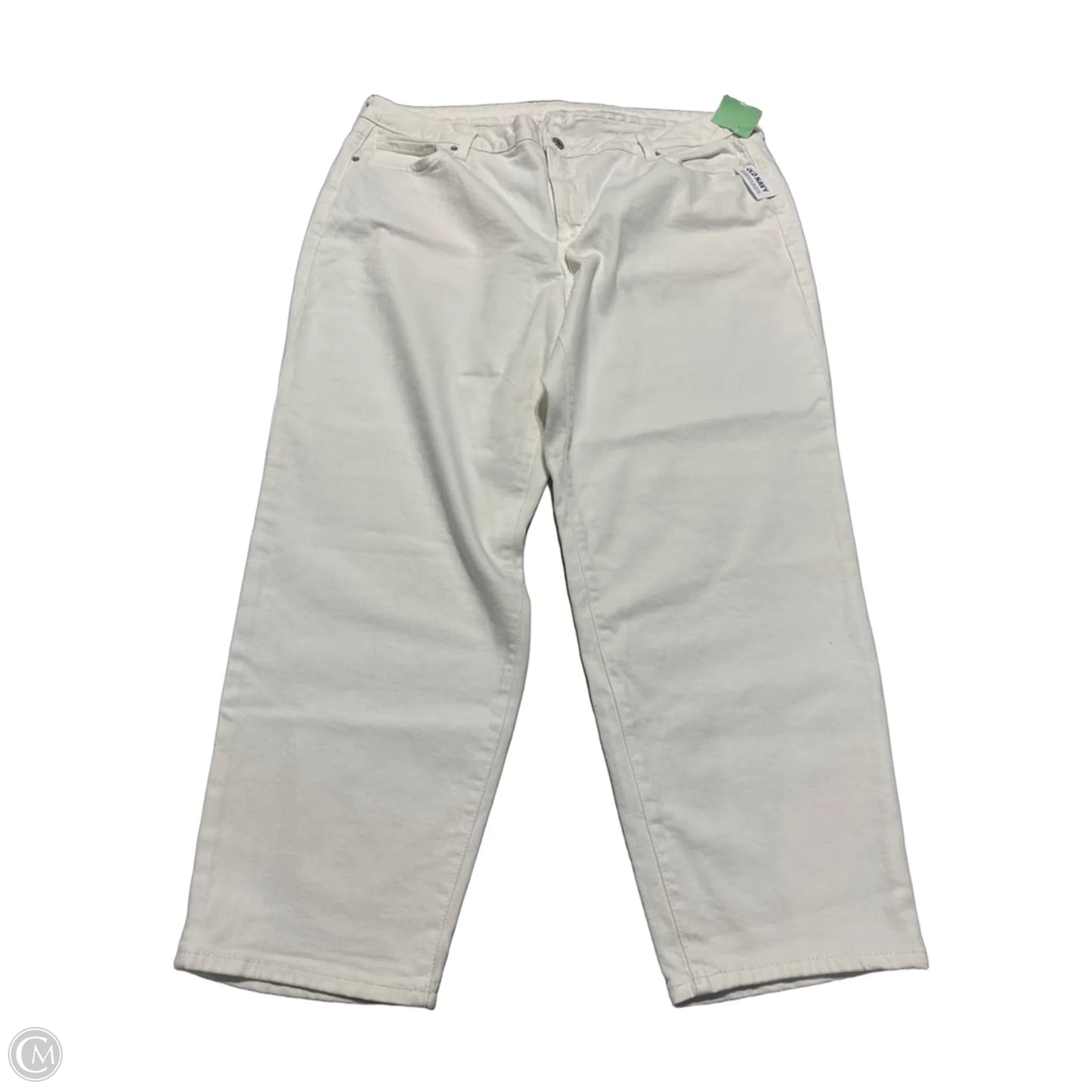Jeans Straight By Old Navy In White, Size: 20