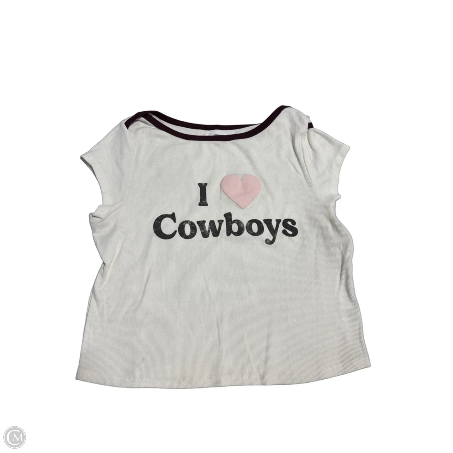 Top Short Sleeve By Grayson Threads In Cream, Size: Xxl