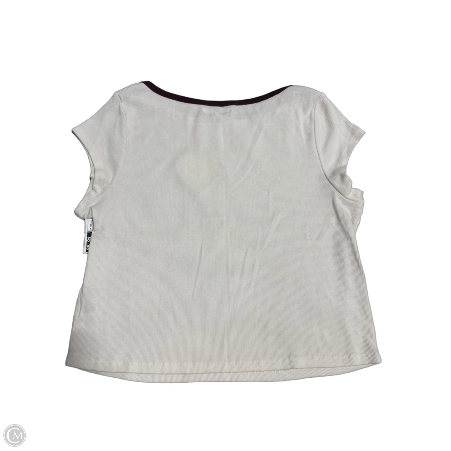 Top Short Sleeve By Grayson Threads In Cream, Size: Xxl