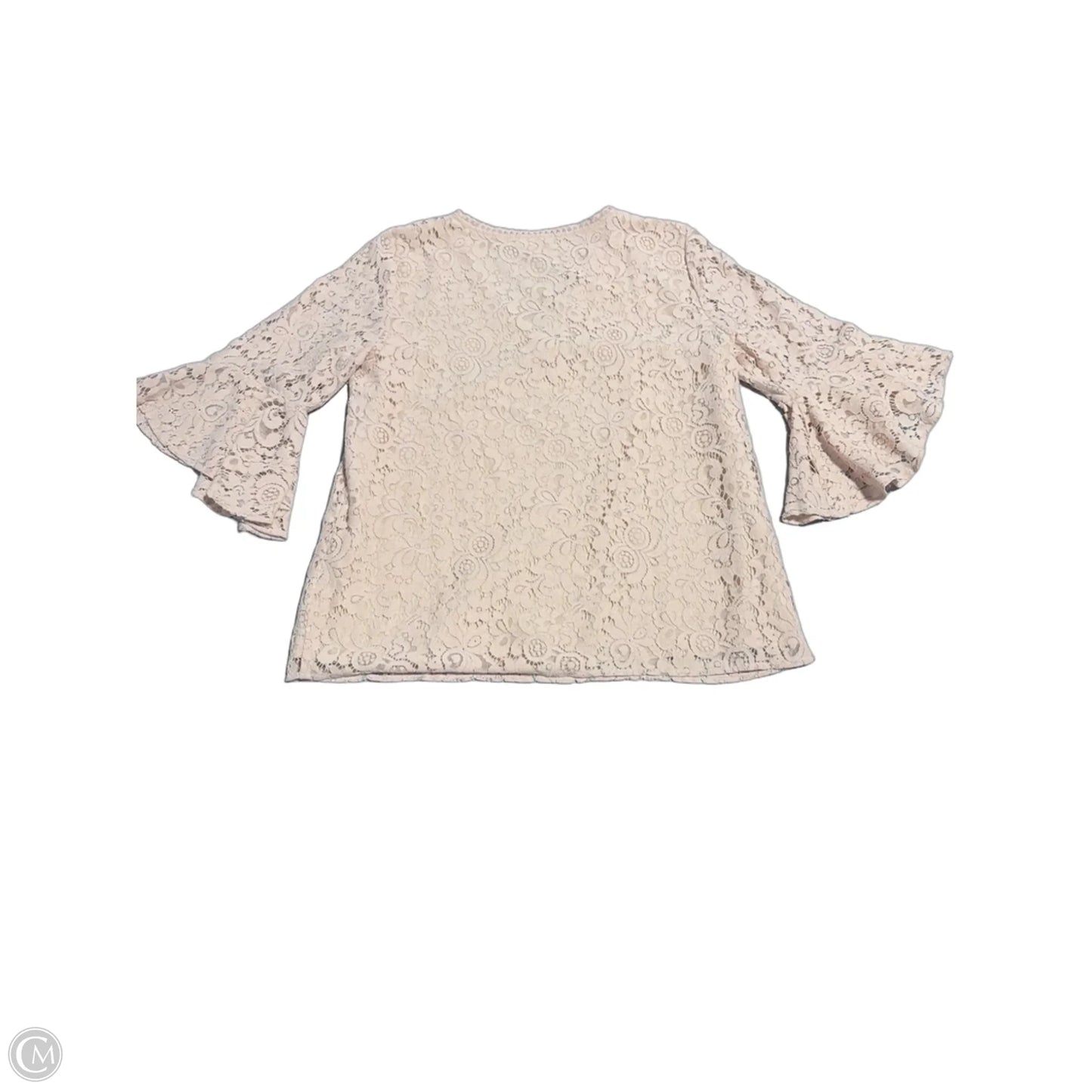 Top 3/4 Sleeve By Loft In Tan, Size: S