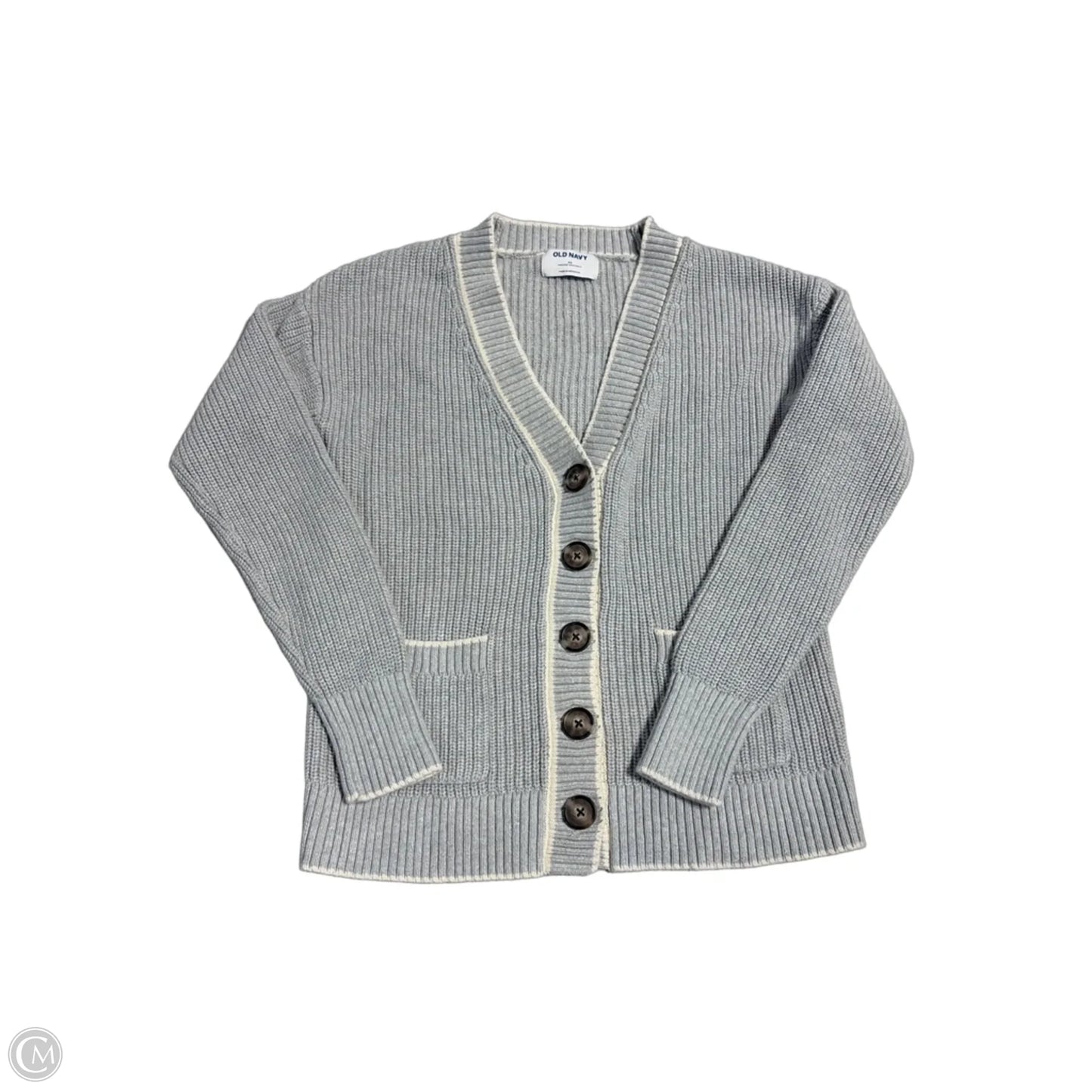 Cardigan By Old Navy In Grey & White, Size: Xs