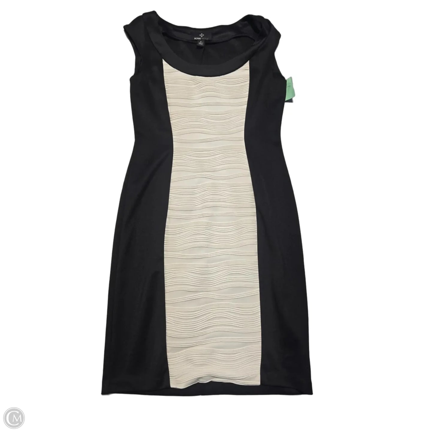 Dress Casual Short By Ronnie Nicole In Black & Cream, Size: S