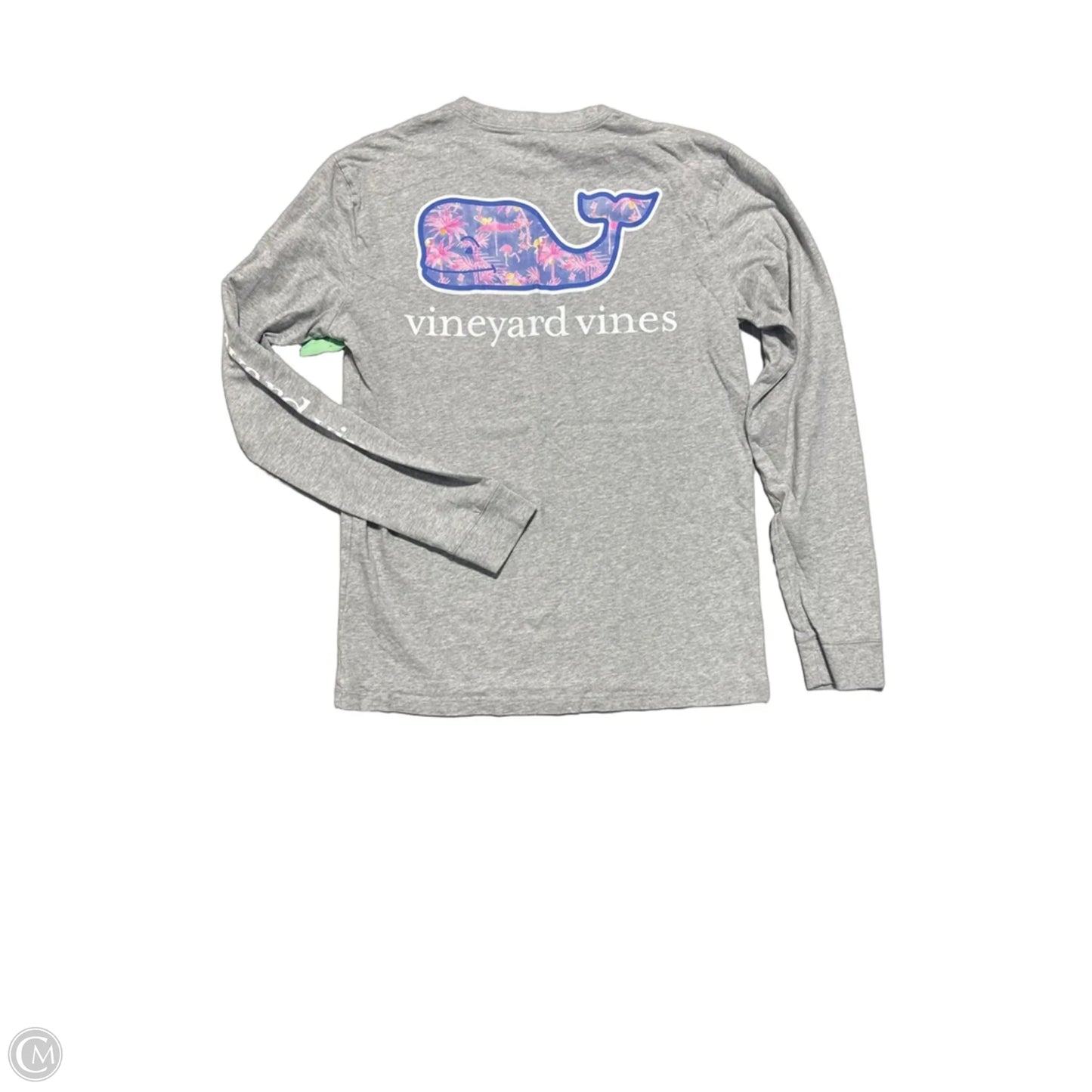 Top Long Sleeve By Vineyard Vines In Grey, Size: Xs