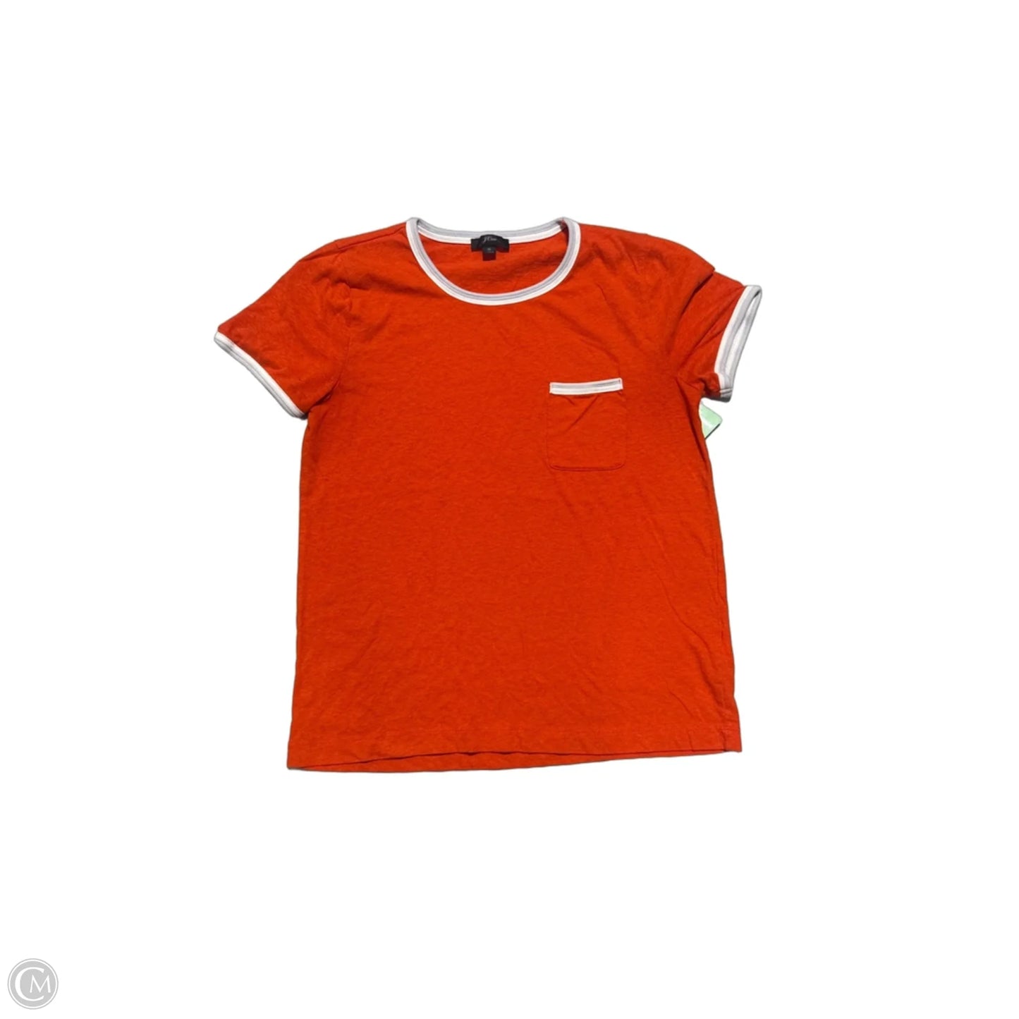 Top Short Sleeve By J. Crew In Orange, Size: M
