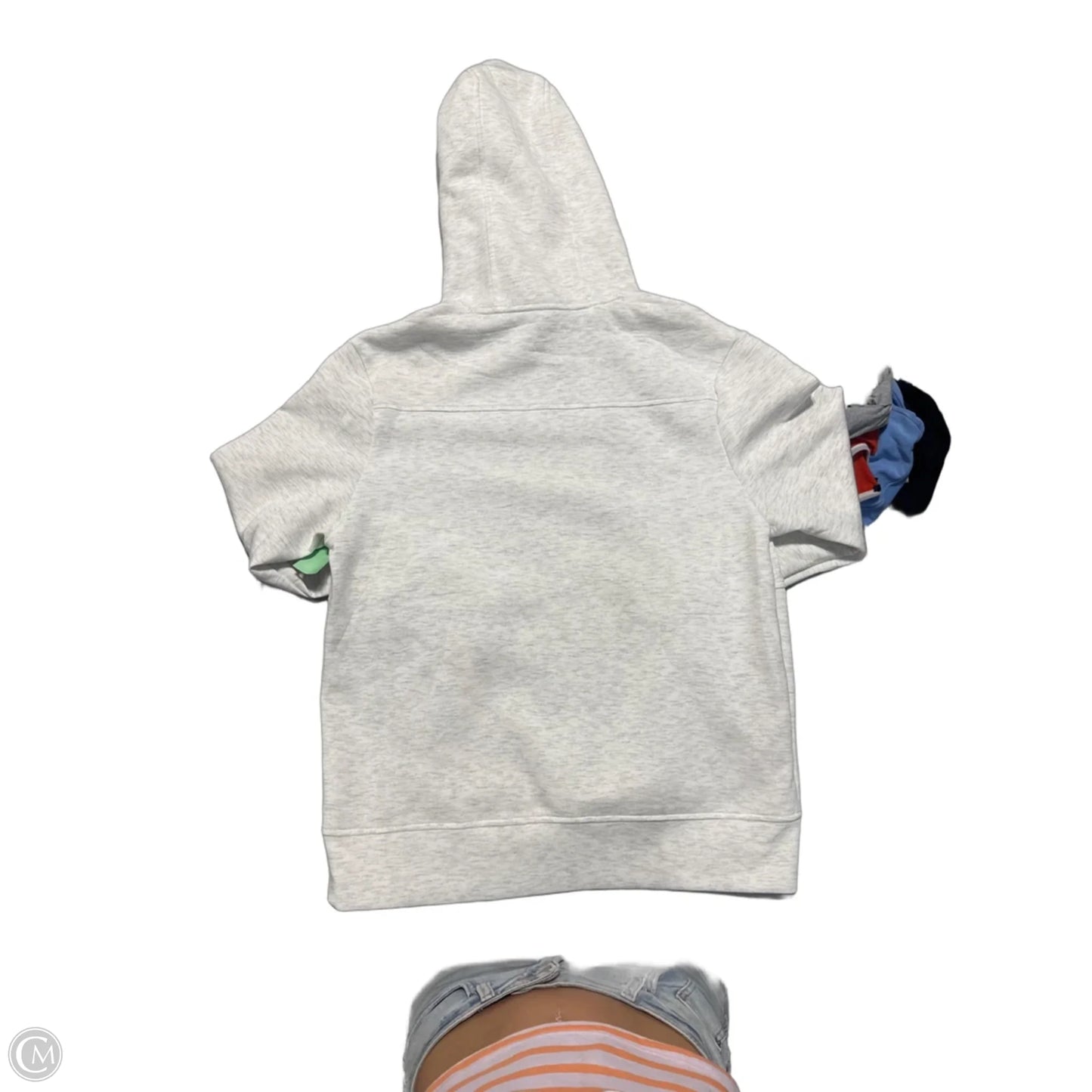 Sweatshirt Hoodie By American Eagle In White, Size: S