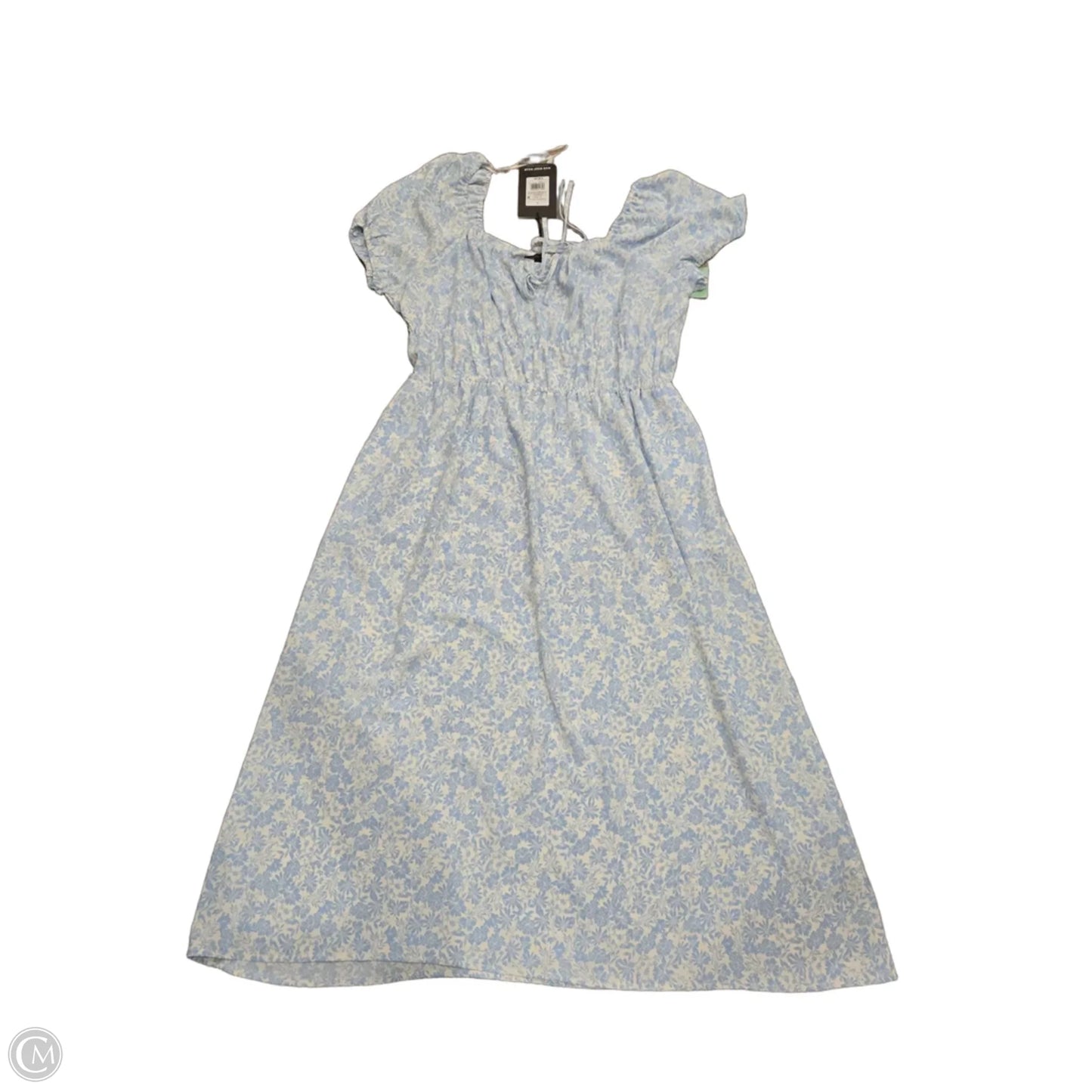 Dress Casual Maxi By Who What Wear In Blue & White, Size: L
