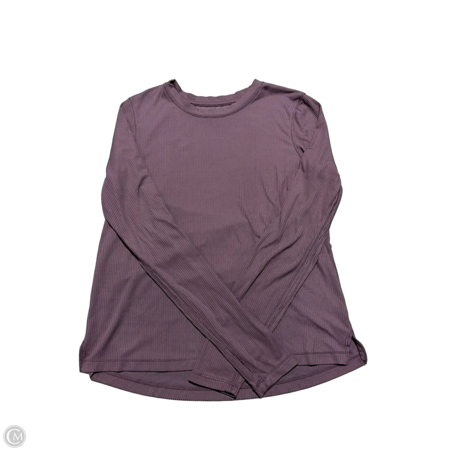 Athletic Top Long Sleeve Collar By Danskin In Purple, Size: S