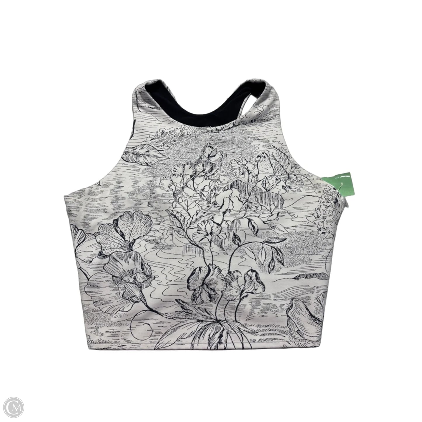 Athletic Tank Top By Athleta In Black & White, Size: Xl