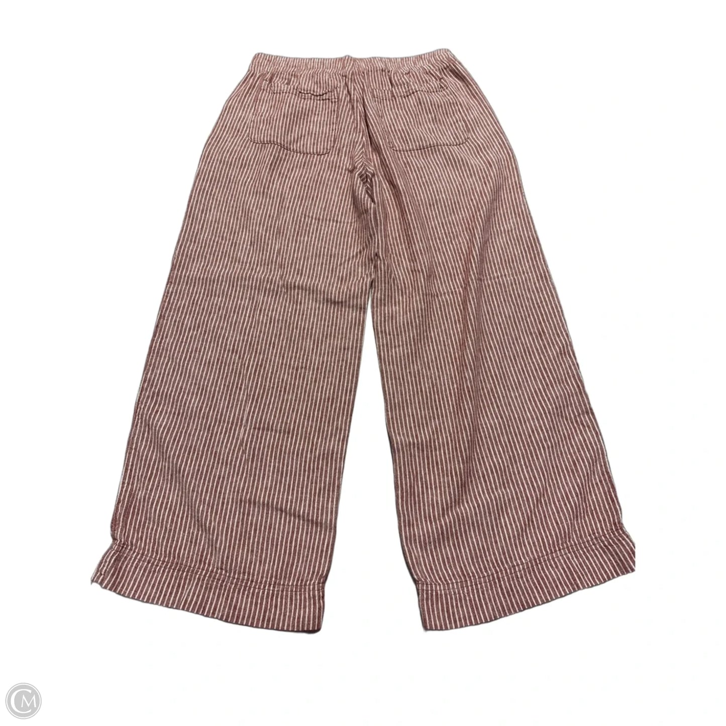 Pants Linen By Old Navy In Brown & White, Size: 8