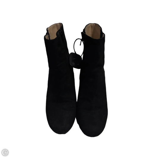 Boots Ankle Flats By Nine West In Black, Size: 8