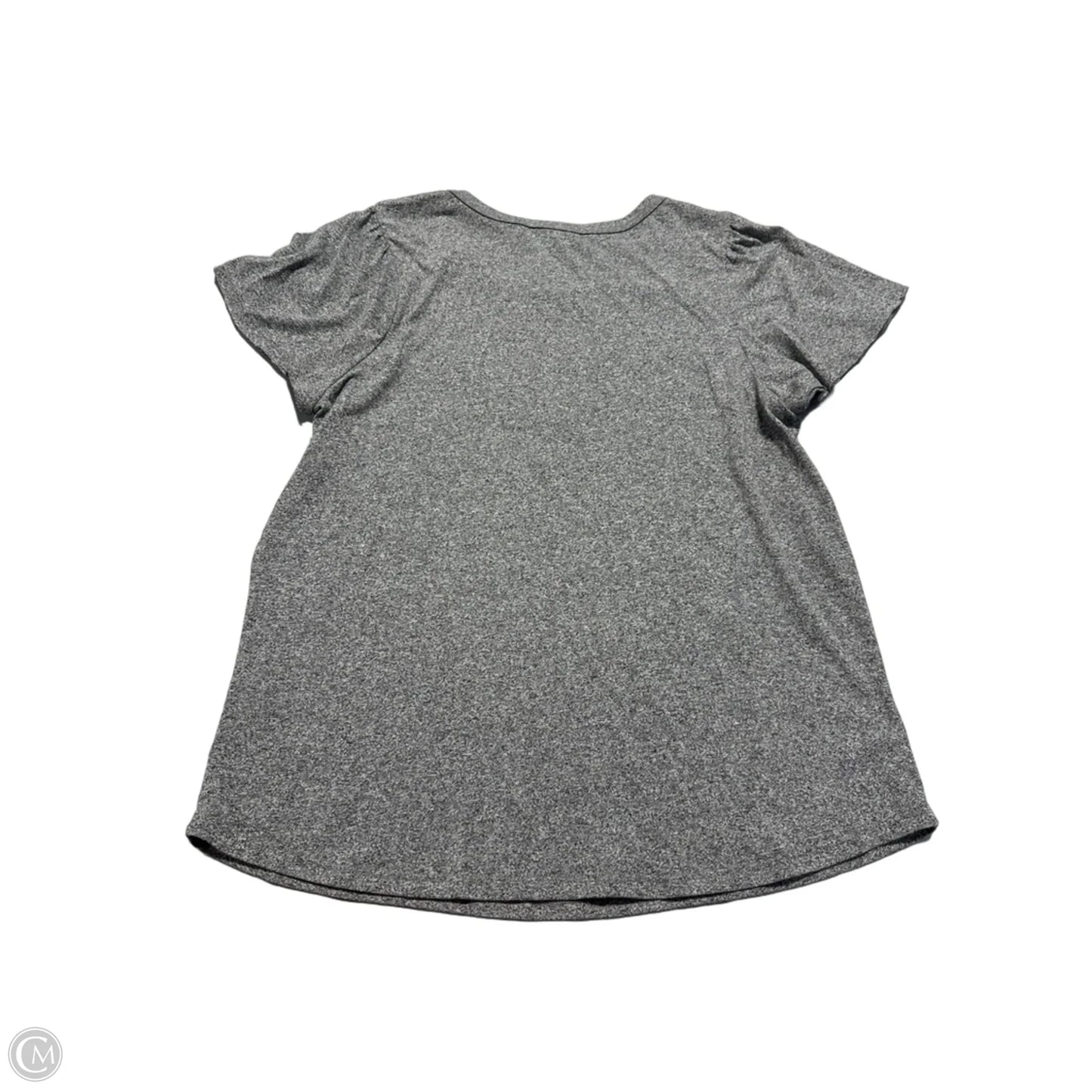 Top Short Sleeve By Philosophy In Grey, Size: M